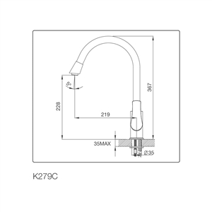 Vòi Rửa Chén Malloca K279N
